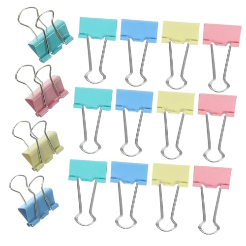 Veemoon 48 Stück Binder Clips Metall Büroklammern Vielseitig Einsetzbar zum Organisieren von Dokumenten Quittungen und Notizen Langlebig und Praktisch für Bürobedarf Veemoon 48 Stück Binder Clips Metall Büroklammern Vielseitig Einsetzbar zum Organisieren von Dokumenten Quittungen und Notizen Langlebig und Praktisch für Bürobedarf von Veemoon