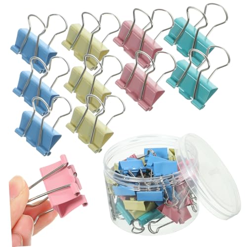 Veemoon 48 Stück Teiliges Binder Clips Kleine Metallklammern Langlebig Rostfrei Praktische Büroklammern für Dokumentenorganisation für Schüler Lehrer und Bürobedarf Veemoon 48 Stück Teiliges Binder Clips Kleine Metallklammern Langlebig Rostfrei Praktische Büroklammern für Dokumentenorganisation für Schüler Lehrer und Bürobedarf von Veemoon