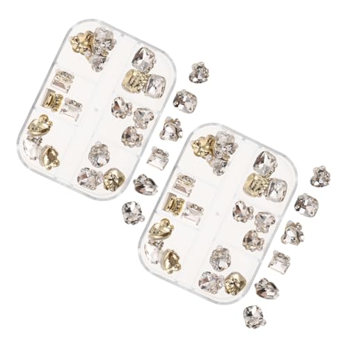 Veemoon 48 Stück Teiliges Glas Transparent Flach für DIY Nageldesign Schmuckherstellung Nail Art Charms Vielseitig für Hochzeit Party Alltagsdekoration Veemoon 48 Stück Teiliges Glas Transparent Flach für DIY Nageldesign Schmuckherstellung Nail Art Charms Vielseitig für Hochzeit Party Alltagsdekoration von Veemoon