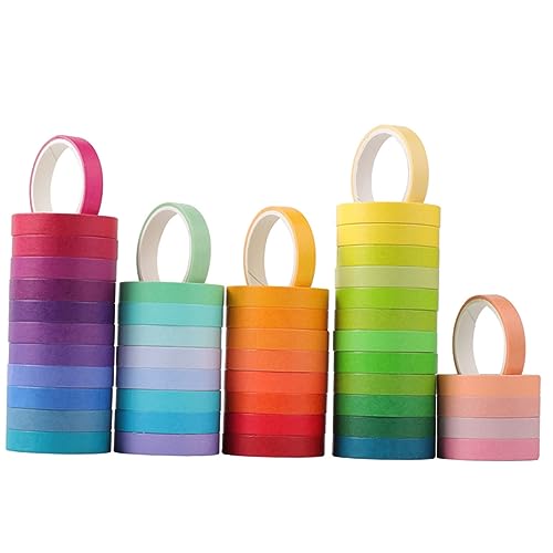 Veemoon 48Rollen Washi Tape DIY Scrapbook Klebebänder Farben für Bastelprojekte Leicht Abreißbar Rückstände für Kreative Papierarbeiten Veemoon 48Rollen Washi Tape DIY Scrapbook Klebebänder Farben für Bastelprojekte Leicht Abreißbar Rückstände für Kreative Papierarbeiten von Veemoon