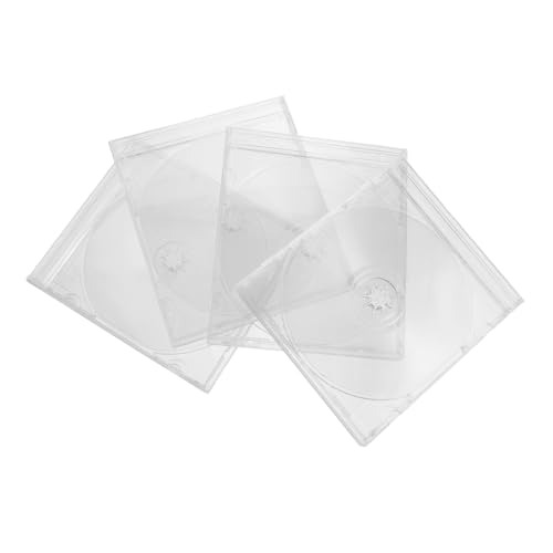 Veemoon 4Er-Set Transparente Cd Hüllen Klare Aufbewahrung für Diy Projekte Robuste und Vielseitige Disc Speicherlösung für Musik und für Fanartikel und Gestaltung von Veemoon