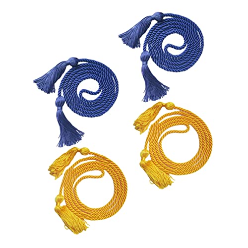 Veemoon 4Stücke Abschlussquasten für Graduierungsfeiern Goldene und Blaue Quasten für Bachelor und Doktorhut Fotorequisite und Souvenir für Studienabschluss von Veemoon