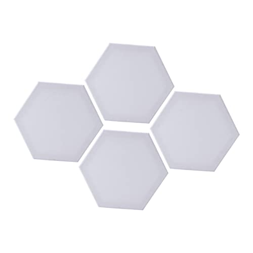 Veemoon 4Stücke Baumwoll Ölmalerei Bretter Hexagonales Design Leeres Zeichenbrett für Künstler Seitenlänge Malfläche für Acrylfarben und Leinwandmalerei Strapazierfähig von Veemoon