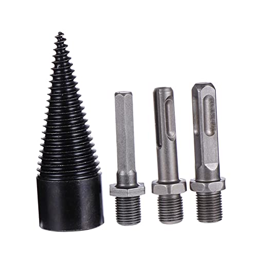 Veemoon 4Stücke Teiliges Holzspaltbohrer Set für Bohrmaschinen Kegelbohrer Robustem für Einfachen Spalten von Holz für Zuhause und Camping Veemoon 4Stücke Teiliges Holzspaltbohrer Set für Bohrmaschinen Kegelbohrer Robustem für Einfachen Spalten von Holz für Zuhause und Camping von Veemoon