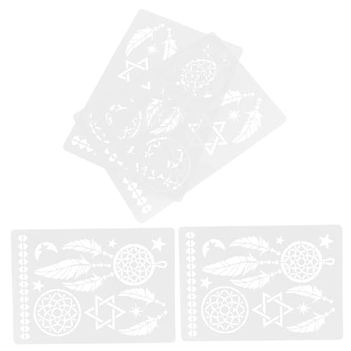 Veemoon 4Stücke Wiederverwendbare Mandala Schablonen Malschablonen für Fliesen und DIY Vorlagen für Malprojekte für Heimwerker und Dekoration Veemoon 4Stücke Wiederverwendbare Mandala Schablonen Malschablonen für Fliesen und DIY Vorlagen für Malprojekte für Heimwerker und Dekoration von Veemoon