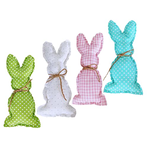 Veemoon 4stücke Stoffkunst Hase Deko Für Ostern Bunte Osterhasen Ornamente Für Party Wohnraumgestaltung Für Feierlichkeiten Und Kinderzimmer Veemoon 4stücke Stoffkunst Hase Deko Für Ostern Bunte Osterhasen Ornamente Für Party Wohnraumgestaltung Für Feierlichkeiten Und Kinderzimmer von Veemoon