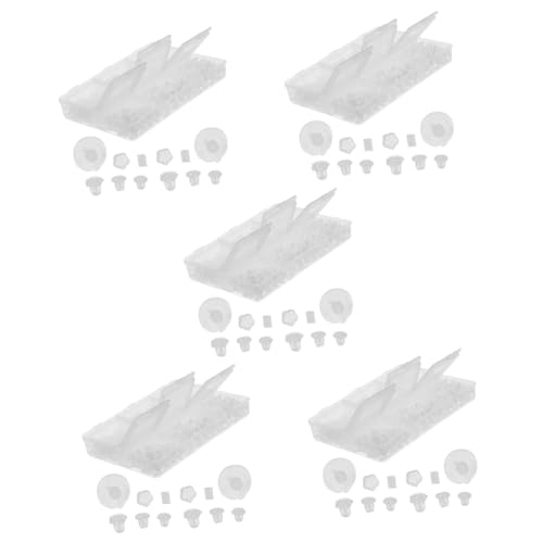 Veemoon 5 Boxen Locking Earring Backs Silikon Sicherheitsstopper für Ohrstecker Hypoallergen und Leicht für Empfindliche Teiliges Transparenter Ausführung von Veemoon