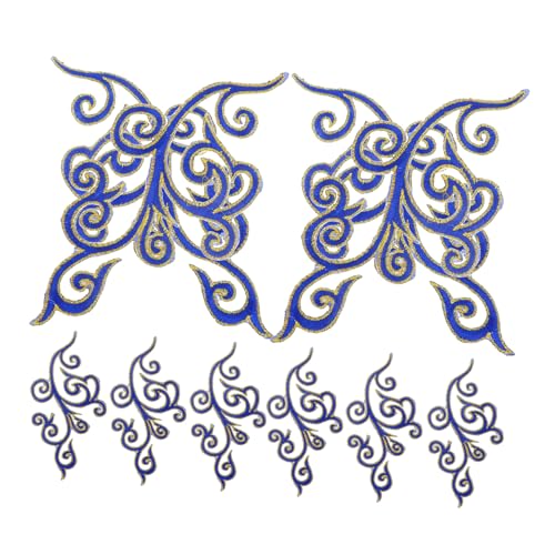 Veemoon 5 Paare Gestickte Applikationen Selbstklebende Patches für Kleidung Jeans Reparaturflicken Stickerei für Hochzeitskleider und Abendmode Einfache Anwendung mit Heißschmelzendem Veemoon 5 Paare Gestickte Applikationen Selbstklebende Patches für Kleidung Jeans Reparaturflicken Stickerei für Hochzeitskleider und Abendmode Einfache Anwendung mit Heißschmelzendem von Veemoon