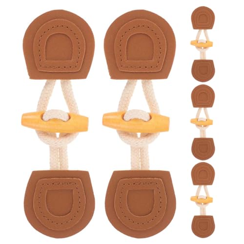 Veemoon 5 Paare Horn Knebelknöpfe aus Lederimitat Langlebige Mantelverschlüsse für Dufflecoat Pullover Jacke Vielseitige Kleidungsschließe für Wintermäntel und DIY Nähzubehör Veemoon 5 Paare Horn Knebelknöpfe aus Lederimitat Langlebige Mantelverschlüsse für Dufflecoat Pullover Jacke Vielseitige Kleidungsschließe für Wintermäntel und DIY Nähzubehör von Veemoon