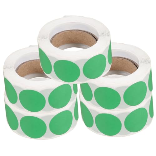 Veemoon 5 Rollen Bunte Punktetiketten Aufkleber Selbstklebende Markierungssticker Wiederverwendbar für Inventar Geschenkverpackungen Büro und Einzelhandel Sichere Langlebige Haftung Veemoon 5 Rollen Bunte Punktetiketten Aufkleber Selbstklebende Markierungssticker Wiederverwendbar für Inventar Geschenkverpackungen Büro und Einzelhandel Sichere Langlebige Haftung von Veemoon
