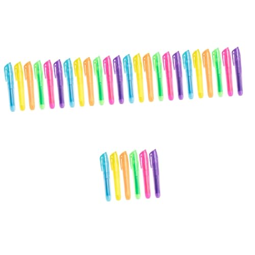 Veemoon 5 Sätze Farbige Markierungen Textmarker Stifte Textmarker Marker Studenten Textmarker in Verschiedenen Farben Fluoreszierend Kunst Mehrfarbig Plastik 6 Stücke * 5 von Veemoon