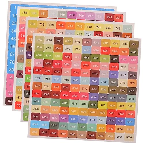 Veemoon 5 Sätze Fünf Sets Farbnummer Aufkleber für Diamant Malerei Selbstklebende Etiketten für DIY Nummern und Buchstabenkategorisierung für Aufbewahrung und Organisation Veemoon 5 Sätze Fünf Sets Farbnummer Aufkleber für Diamant Malerei Selbstklebende Etiketten für DIY Nummern und Buchstabenkategorisierung für Aufbewahrung und Organisation von Veemoon