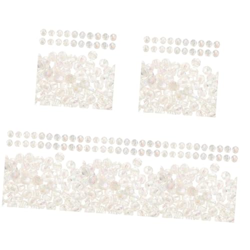 Veemoon 5 Sätze Klarer Spacer Perlen Diy Glasperlen Für Schmuckherstellung Leichte Und Praktische Bastelperlen Für Armbänder 100 Stück * 5 von Veemoon