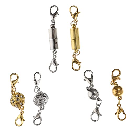 Veemoon 5 Sätze Magnetverschluss Für Schmuck Magnetische Und Armbandverschlüsse Diy Schmuckzubehör Langlebig Und Leicht Anzubringen Für Schmuckherstellung 6 Paare * 5 von Veemoon
