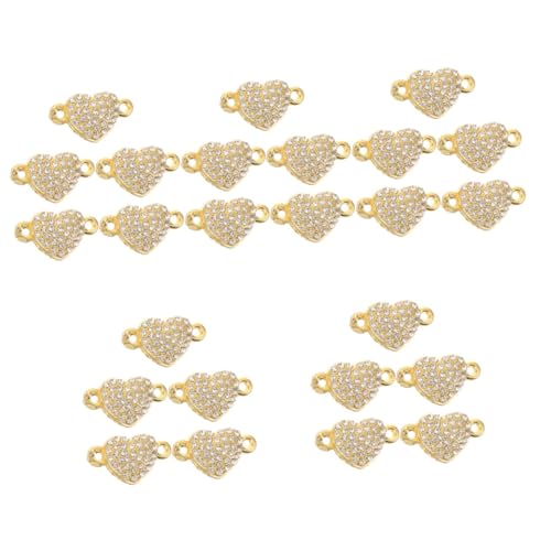 Veemoon 5 Sätze Magnetverschluss-anschlüsse Reiz Herz Stecker Schlüssel Schließe Verschluss Für Halsketten Armband Mit Magnetverbindern Schmuck Diy Accessoire Legierung Golden 5 Stücke * 5 von Veemoon
