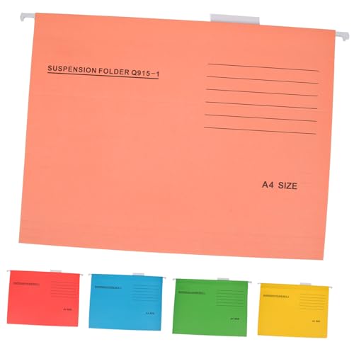 Veemoon 5 Stück Bunte Hängemappen für Dokumente Teiliges aus Robustem Papier mit Farbenfrohen Ordnern Rot Gelb Grün Hellblau für Büro Schule und Reisen für Quittungen Rechnungen und Veemoon 5 Stück Bunte Hängemappen für Dokumente Teiliges aus Robustem Papier mit Farbenfrohen Ordnern Rot Gelb Grün Hellblau für Büro Schule und Reisen für Quittungen Rechnungen und von Veemoon