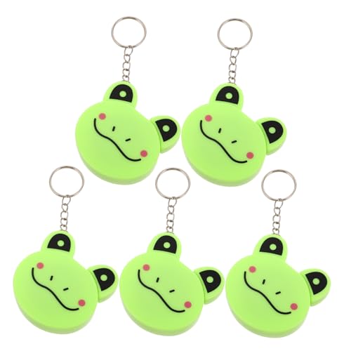 Veemoon 5 Stück Cartoon-frosch Maßbänder mit Schlüsselanhänger Doppelseitige Weiche Einziehbare Schneidermaßbänder für Nähen Stoff Handwerk und Maßanfertigung Veemoon 5 Stück Cartoon-frosch Maßbänder mit Schlüsselanhänger Doppelseitige Weiche Einziehbare Schneidermaßbänder für Nähen Stoff Handwerk und Maßanfertigung von Veemoon
