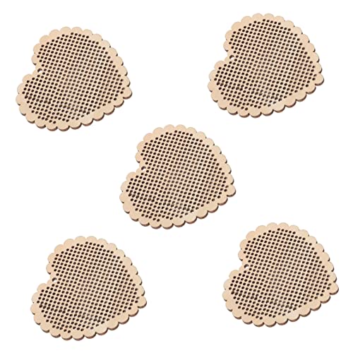 Veemoon 5 Stück Diy Kreuzstich Holzchips Mini Holzanhänger für Handarbeiten Ergänzung für Stickprojekte Tragbares Design für Bastelideen Veemoon 5 Stück Diy Kreuzstich Holzchips Mini Holzanhänger für Handarbeiten Ergänzung für Stickprojekte Tragbares Design für Bastelideen von Veemoon