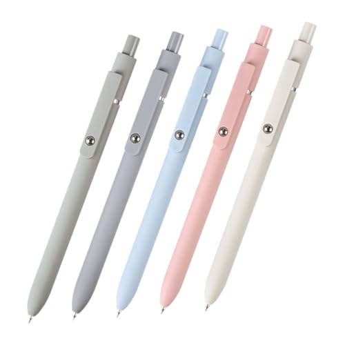Veemoon 5 Stück Einziehbare Kugelschreiber mit Schwarzer Ergonomisches Design Schnelltrocknende für Schule und Büro Praktischer Clip für Einfachen Zugriff Veemoon 5 Stück Einziehbare Kugelschreiber mit Schwarzer Ergonomisches Design Schnelltrocknende für Schule und Büro Praktischer Clip für Einfachen Zugriff von Veemoon