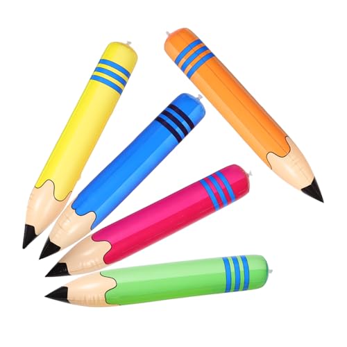 Veemoon 5 Stück Giant Inflatable Pencil Aufblasbare Buntstifte für Sportveranstaltungen Klassenzimmer Dekoration und Abschlussfeiern für Kindergarten und Partys Veemoon 5 Stück Giant Inflatable Pencil Aufblasbare Buntstifte für Sportveranstaltungen Klassenzimmer Dekoration und Abschlussfeiern für Kindergarten und Partys von Veemoon