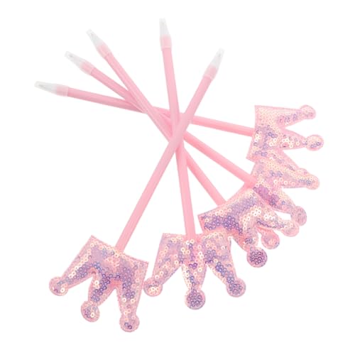 Veemoon 5 Stück Glitzernde Kugelschreiber mit Kronen-motiv Pinke Funkelnde Schreibstifte für Schule Büro Partybedarf und Kreative Geschenke für Frauen Schüler von Veemoon