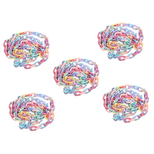 Veemoon 5 Stück Halskette aus Acryl Schmuck Handtasche Kette Handwerk Kettenriemen Herstellung DIY Bastelkette Kette für Heimwerker DIY Halskette Kette machen Kette für DIY von Veemoon