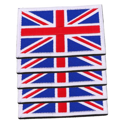 Veemoon 5 Stück Handgestickte Uk Flaggen Aufnäher Union Jack Badge zum Aufnähen für Kleidung Hüte Taschen DIY Zubehör Robuste Stoffapplikationen Veemoon 5 Stück Handgestickte Uk Flaggen Aufnäher Union Jack Badge zum Aufnähen für Kleidung Hüte Taschen DIY Zubehör Robuste Stoffapplikationen von Veemoon