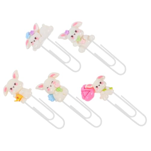 Veemoon 5 Stück Kaninchen Büroklammern Häschen Schreibwaren Osterbedarf Osterpapier Lesezeichen Tier Büroklammern Lesezeichen Osterhasen Clips Süße Büroklammern Praktische Veemoon 5 Stück Kaninchen Büroklammern Häschen Schreibwaren Osterbedarf Osterpapier Lesezeichen Tier Büroklammern Lesezeichen Osterhasen Clips Süße Büroklammern Praktische von Veemoon