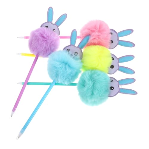 Veemoon 5 Stück Kaninchen Kugelschreiber Hasenstifte Plüsch-Kugelschreiber zurück zur Schule vorhanden Pom-Pom-Stift Dekorativer Stift Aber neuartige Kugelschreiber Signaturstift pp Veemoon 5 Stück Kaninchen Kugelschreiber Hasenstifte Plüsch-Kugelschreiber zurück zur Schule vorhanden Pom-Pom-Stift Dekorativer Stift Aber neuartige Kugelschreiber Signaturstift pp von Veemoon