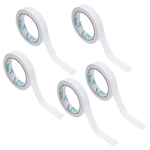 Veemoon 5 Stück Klebeband aus Kraftpapier wasserdichtes klebeband befestigungsband wasserdichtes Dichtungsband Band schwere gummierte Kraftpapierbänder Paketklebeband aus Karton Weiß von Veemoon