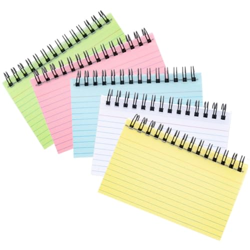 Veemoon 5 Stück Klein Spiral Notizblock Abreißbare Memo Pads Gelb Grün für Studenten und Tägliche Planung Veemoon 5 Stück Klein Spiral Notizblock Abreißbare Memo Pads Gelb Grün für Studenten und Tägliche Planung von Veemoon