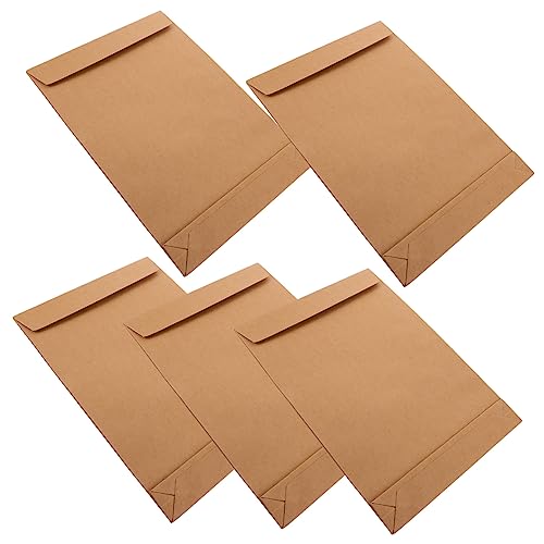 Veemoon 5 Stück Kraftpapier Dokumentenumschläge Selbstklebende Aktenordner für Kleidung und Strapazierfähige Verpackungstaschen für Büro und Veranstaltungen Veemoon 5 Stück Kraftpapier Dokumentenumschläge Selbstklebende Aktenordner für Kleidung und Strapazierfähige Verpackungstaschen für Büro und Veranstaltungen von Veemoon