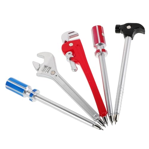 Veemoon 5 Stück Kreativer Hardware-Werkzeugstift Werkzeugschreibstifte Cartoon-Schreibstift verspielte Kugelschreiber Hammer-Kugelschreiber humorvolle Kugelschreiber Werkzeugstifte Plastik Veemoon 5 Stück Kreativer Hardware-Werkzeugstift Werkzeugschreibstifte Cartoon-Schreibstift verspielte Kugelschreiber Hammer-Kugelschreiber humorvolle Kugelschreiber Werkzeugstifte Plastik von Veemoon