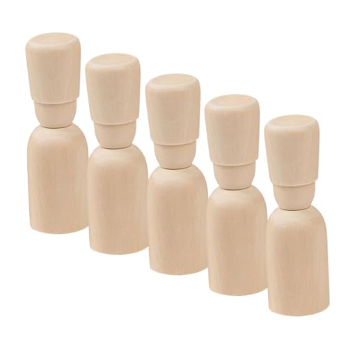 Veemoon 5 Stück Log Farbe kleiner Holzmann puppe Modellfigur zeichnen Steckspiel Partydekoration Holzfiguren zum bemalen malen selber machen unfertige Holzfiguren Holzleute Beige Veemoon 5 Stück Log Farbe kleiner Holzmann puppe Modellfigur zeichnen Steckspiel Partydekoration Holzfiguren zum bemalen malen selber machen unfertige Holzfiguren Holzleute Beige von Veemoon