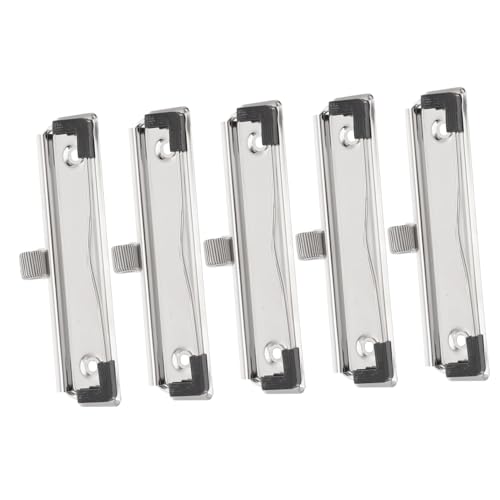 Veemoon 5 Stück Montierbare Metall klemmbrett clips mit Stifthalter Robuste Dokumentenhalter Vielseitig für Büro Schule Arbeitsplatz Veemoon 5 Stück Montierbare Metall klemmbrett clips mit Stifthalter Robuste Dokumentenhalter Vielseitig für Büro Schule Arbeitsplatz von Veemoon