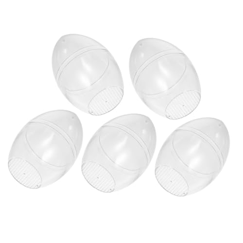 Veemoon 5 Stück Ostern transparente Eierball großes füllbares klares Ei Osterparteigunst durchsichtiges Plastikei Klare Plastik -füllbare Eier Plastikkugeln klare Bälle p.s Veemoon 5 Stück Ostern transparente Eierball großes füllbares klares Ei Osterparteigunst durchsichtiges Plastikei Klare Plastik -füllbare Eier Plastikkugeln klare Bälle p.s von Veemoon