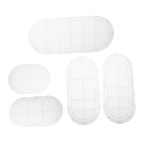 Veemoon 5 Stück Ovaler Silikonform für Epoxidharz Teiliges für Schmuckablage Diy Projekte Kreative Bastelarbeiten mit Feiner Textur und Erhöhten Rändern für Sauberes Arbeiten Veemoon 5 Stück Ovaler Silikonform für Epoxidharz Teiliges für Schmuckablage Diy Projekte Kreative Bastelarbeiten mit Feiner Textur und Erhöhten Rändern für Sauberes Arbeiten von Veemoon