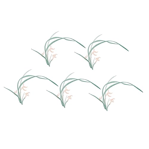 Veemoon 5 Stück Patch empfindlich gestickte Aufnäher Stickereiflecken Aufnäher für Blumenkleidung Blumen- embroidery bastelzeug Applikation nähen Aufnäher in Orchideenform Stickgarn Orange Veemoon 5 Stück Patch empfindlich gestickte Aufnäher Stickereiflecken Aufnäher für Blumenkleidung Blumen- embroidery bastelzeug Applikation nähen Aufnäher in Orchideenform Stickgarn Orange von Veemoon