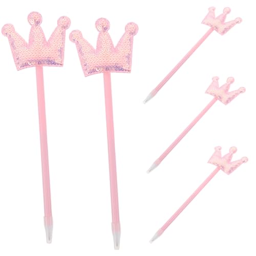 Veemoon 5 Stück Pinke Glitzer Kugelschreiber mit Kronen-motiv Kreative Cartoon-stifte für Schüler Frauen und Büro für Schule Halloween-partys und Geschenkideen Veemoon 5 Stück Pinke Glitzer Kugelschreiber mit Kronen-motiv Kreative Cartoon-stifte für Schüler Frauen und Büro für Schule Halloween-partys und Geschenkideen von Veemoon