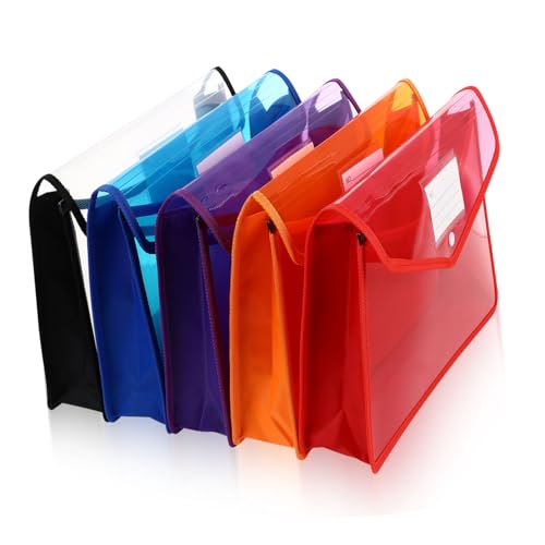 Veemoon 5 Stück Plastiktüte Knopfschnalle Brieftaschenordner Aus Kunststoff Aktenordner Für Den Schrank Aktentasche Im Letter-format Ordner Für Dokument Löschen Kleine Taschen Plastik Pp Veemoon 5 Stück Plastiktüte Knopfschnalle Brieftaschenordner Aus Kunststoff Aktenordner Für Den Schrank Aktentasche Im Letter-format Ordner Für Dokument Löschen Kleine Taschen Plastik Pp von Veemoon