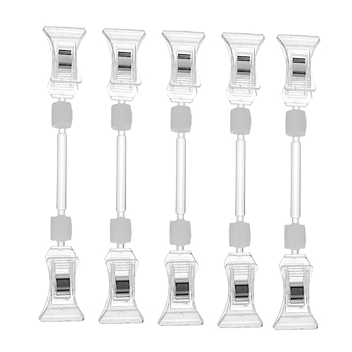 Veemoon 5 Stück Preisschildhalter Clips Praktischer Doppelseitiger Label Display Ständer Leichter Tragbarer Werbeclip für Supermarkt Verkaufsregale und Produktinformationen Veemoon 5 Stück Preisschildhalter Clips Praktischer Doppelseitiger Label Display Ständer Leichter Tragbarer Werbeclip für Supermarkt Verkaufsregale und Produktinformationen von Veemoon