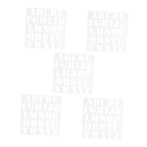 Veemoon 5 Stück Schablone Aushöhlen Vinyl Wiederverwendbar Für Buchstabenschablonen Alphabet Briefe Sammelalbum Schriftschablonen Groß Zeichnung Schablonen Zum Zeichnen Weiß Das Haustier Veemoon 5 Stück Schablone Aushöhlen Vinyl Wiederverwendbar Für Buchstabenschablonen Alphabet Briefe Sammelalbum Schriftschablonen Groß Zeichnung Schablonen Zum Zeichnen Weiß Das Haustier von Veemoon