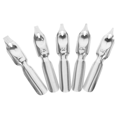 Veemoon 5 Stück Schreibfeder für wieder auffüllbar Ersatzstiftspitzen Kalligraphie -Nibs Anfänger Füllfederhalter mit feiner Feder Füllfederhalterspitzen Stahl Silver Veemoon 5 Stück Schreibfeder für wieder auffüllbar Ersatzstiftspitzen Kalligraphie -Nibs Anfänger Füllfederhalter mit feiner Feder Füllfederhalterspitzen Stahl Silver von Veemoon