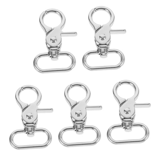 Veemoon 5 Stück Taschenzubehör Haken Klaue Schließe Handtaschen Clips bag hanger pocket clip rucksack zubehör schmuck machen klemmzwingen metall Hummerschere Verschluss für Tasche Silver Veemoon 5 Stück Taschenzubehör Haken Klaue Schließe Handtaschen Clips bag hanger pocket clip rucksack zubehör schmuck machen klemmzwingen metall Hummerschere Verschluss für Tasche Silver von Veemoon