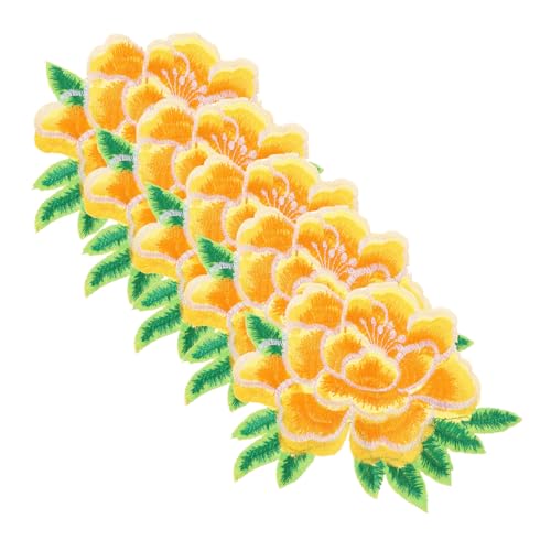 Veemoon 5 Stück Teiliges Bestickte Applikations Patches für Kleidung Blumen Stickerei Eisen Patches für Diy Dekoration und Reparatur von Taschen und Socken von Veemoon