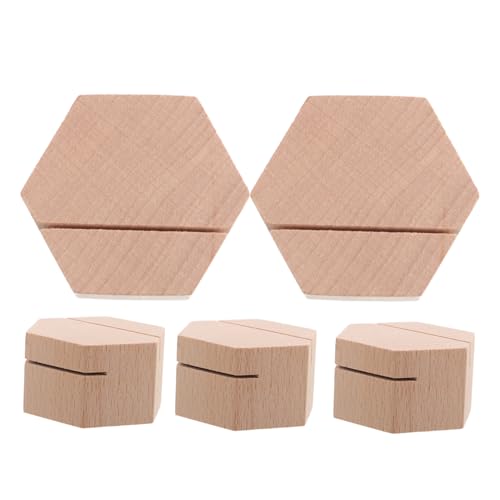 Veemoon 5 Stück Teiliges Holz Kartenhalter Tragbarer Sechseck Stand für Visitenkarten Fotos und Notizen für Veranstaltungen und Stilvolle Tischdekoration Veemoon 5 Stück Teiliges Holz Kartenhalter Tragbarer Sechseck Stand für Visitenkarten Fotos und Notizen für Veranstaltungen und Stilvolle Tischdekoration von Veemoon