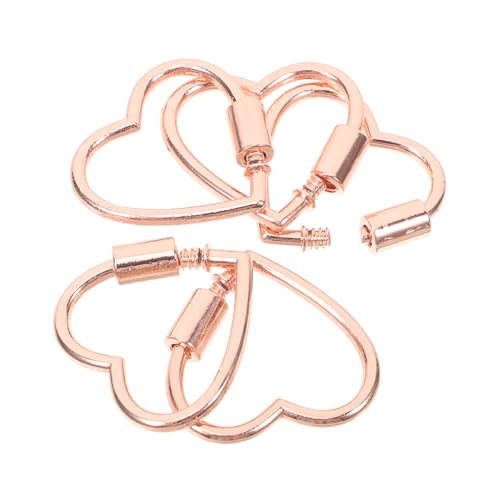 Veemoon 5 Stück Teiliges Kleine Karabiner Hummer Verschlüsse Herzform Roségold mit Schraubverschluss Schmuckverbinder für Halsketten Armbänder DIY Anhänger Schlüsselanhänger Zubehör Veemoon 5 Stück Teiliges Kleine Karabiner Hummer Verschlüsse Herzform Roségold mit Schraubverschluss Schmuckverbinder für Halsketten Armbänder DIY Anhänger Schlüsselanhänger Zubehör von Veemoon