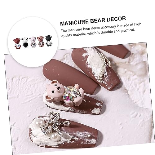 Veemoon 5 Stück Teiliges Nail Bear Ornament Nagelkunst Maniküre Dekorationen Langlebig Stilvoll DIY Nail Art Zubehör Veemoon 5 Stück Teiliges Nail Bear Ornament Nagelkunst Maniküre Dekorationen Langlebig Stilvoll DIY Nail Art Zubehör von Veemoon