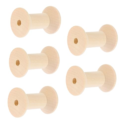 Veemoon 5 Stück Teiliges Natürliche Holzspulen für Garn Diy Bastel Bobbins Langlebige Glatte Holzfädenwickler Sichere Knotensichere Nähzubehör für Handarbeiten Veemoon 5 Stück Teiliges Natürliche Holzspulen für Garn Diy Bastel Bobbins Langlebige Glatte Holzfädenwickler Sichere Knotensichere Nähzubehör für Handarbeiten von Veemoon