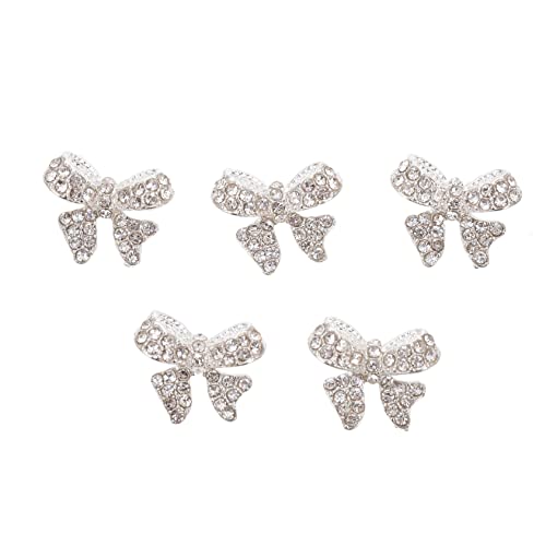 Veemoon 5 Stück Teiliges Schleifen Nail Art Charms DIY Maniküre Schmuck Kreative Nageldekorationen für Nageldesigns Einfach Anzuwenden Funkelnde Strasssteine für Stilvolle Veemoon 5 Stück Teiliges Schleifen Nail Art Charms DIY Maniküre Schmuck Kreative Nageldekorationen für Nageldesigns Einfach Anzuwenden Funkelnde Strasssteine für Stilvolle von Veemoon